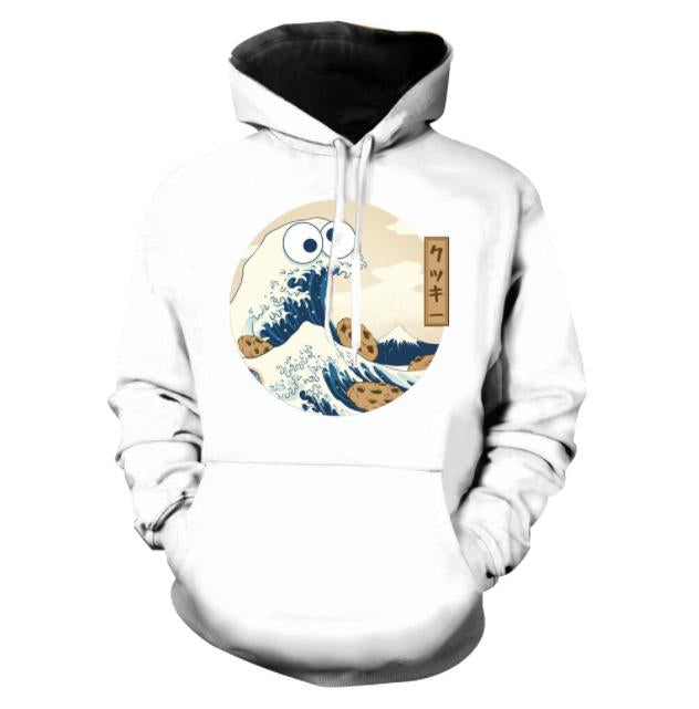 Tsunami-Süßigkeiten-Hoodie