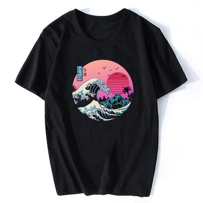 Sakura Retro Great Wave Shirt