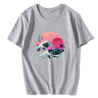 Sakura Retro Great Wave Shirt