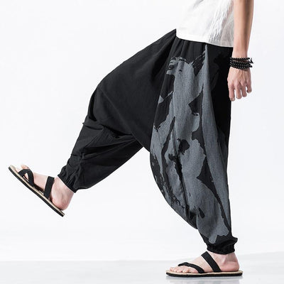 Pantalones bombachos de lino Kaiko