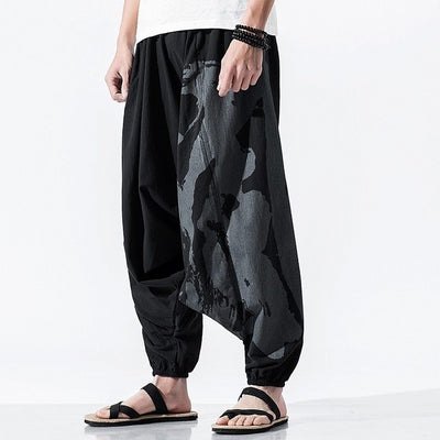 Pantalones bombachos de lino Kaiko